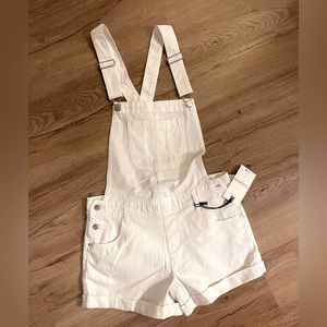 Wallflower White Short Overalls